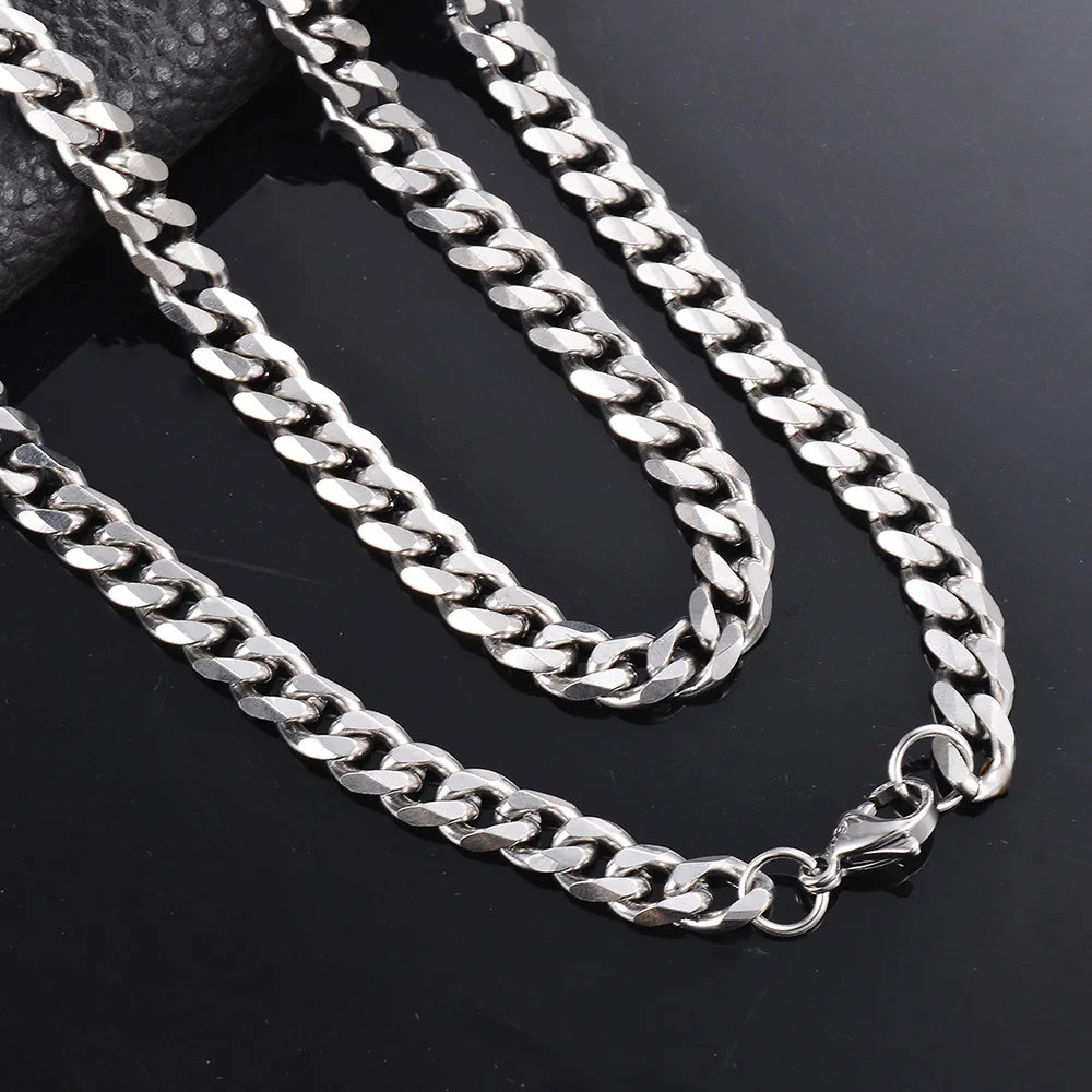 Curb Chain Necklace 3.5Mm-9Mm Stainless Steel
